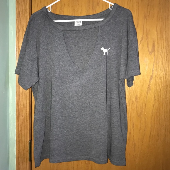 PINK Victoria's Secret Tops - PINK short sleeve choker tee